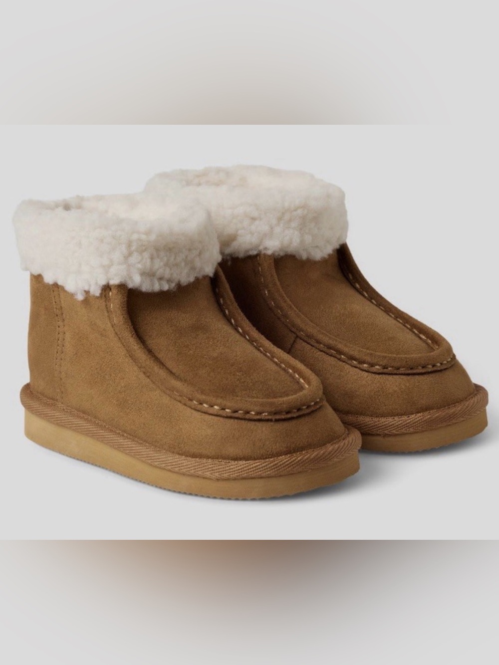 Baby Gap NWOT toddler size 8 Cozy Faux-Shearling Lined Tan Boots
